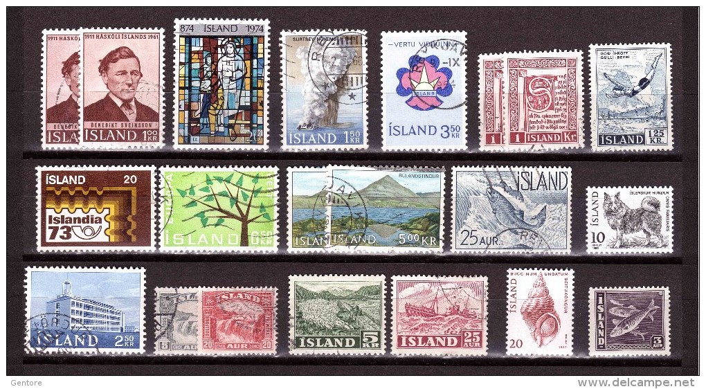 ICELAND Small Lot Michel Cat °  Mint MNH** Used - Collections, Lots & Séries
