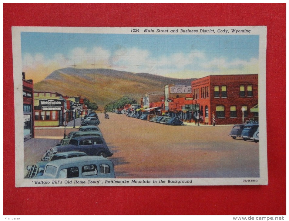 Wyoming > Cody Main Street     Not Mailed      Ref 1258 - Cody