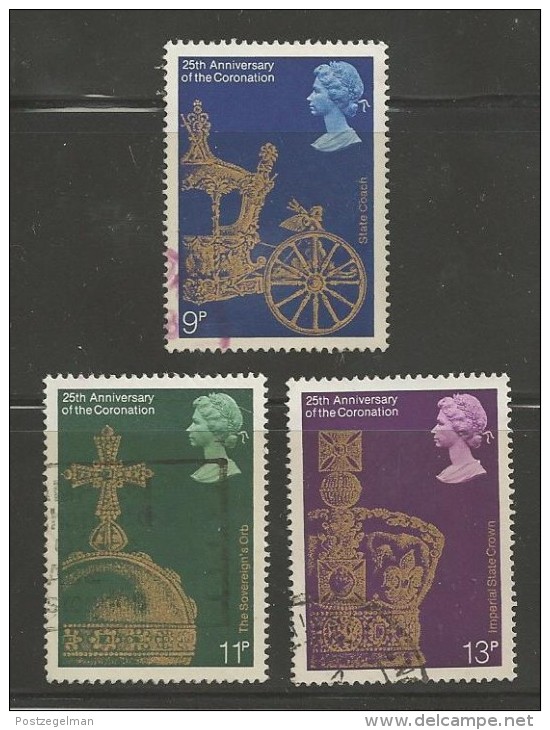 UK 1978 Used Stamp(s) QE II Jubilee Nrs. 765-768 3 Values Only # 14418 - Used Stamps