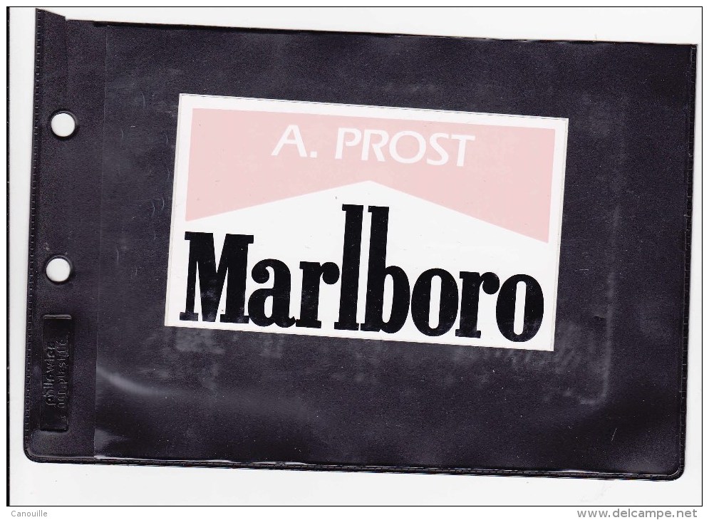 Sticker Marlboro - Alain Prost - Automobile - F1