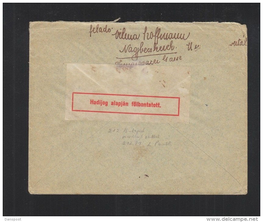 Hungary Cover 1917 To Red Cross Denmark Censor (2) - Brieven En Documenten