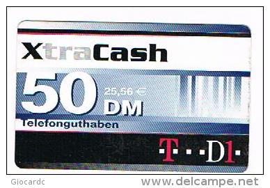 GERMANIA (GERMANY) - T D1 (RECHARGE) - XTRA CASH: 50     - USED ° - RIF. 5843 - GSM, Voorafbetaald & Herlaadbare Kaarten