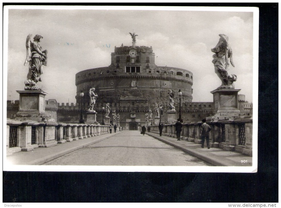 F1963 Roma, Rome ( Italie ) Castel S. Angelo - Engelsburg Und Engelsbrucke - Old Mini Card - Castel Sant'Angelo