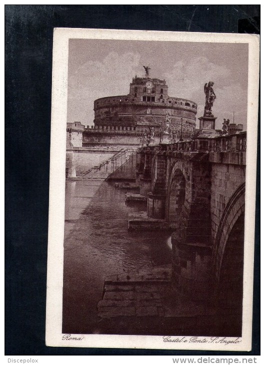 F1966 Roma, Rome ( Italie ) Ponte E Castel S. Angelo -castle, Chateau, Schloss- Old Mini Card - Castel Sant'Angelo