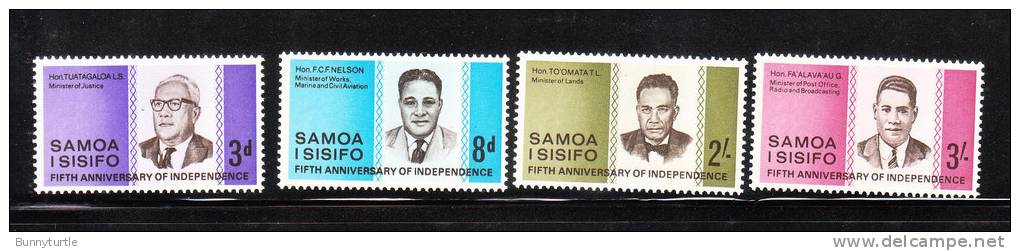 Samoa 1967 Fifth Anniversary Of Independence MNH - Samoa