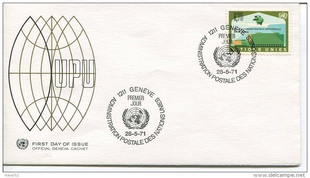 UNITED NATIONS - GENEVE  - 1971  FDC - See Scan - FDC