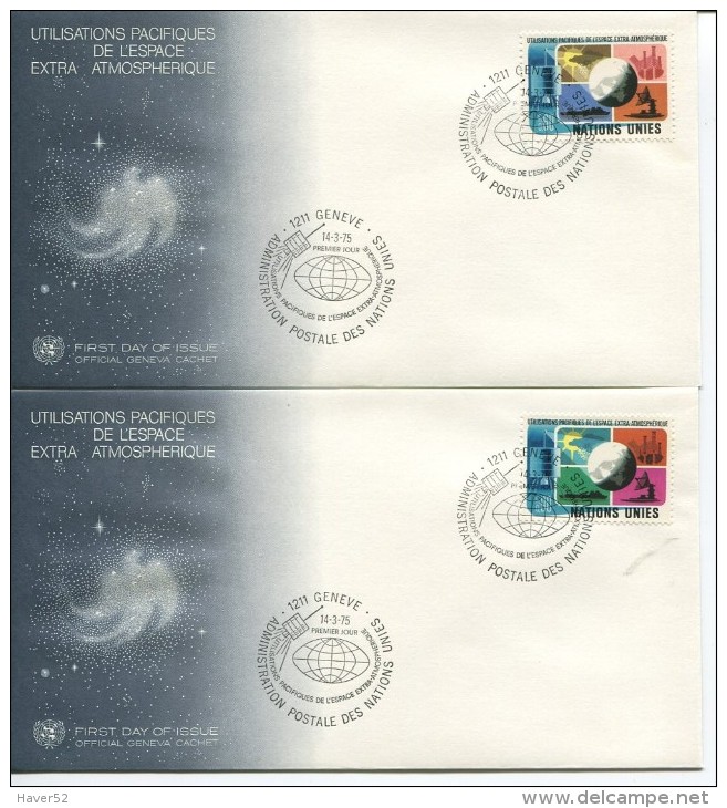 UNITED NATIONS - GENEVE  - 1975  FDC - See Scan - FDC