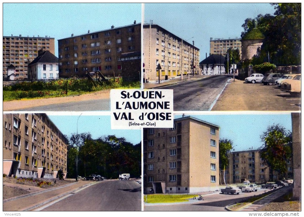 SAINT OUEN L AUMONE RUE DAMPIERRE  95 VOITURE  CITE HLM VOITURE AUTOMOBILE - Saint-Ouen-l'Aumône