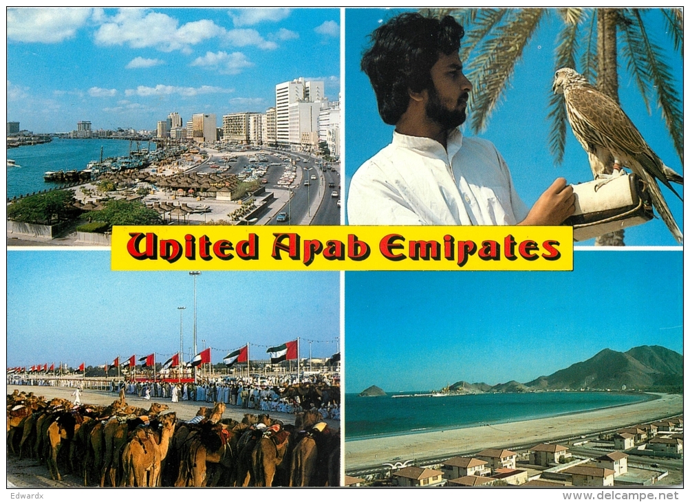 UAE Postcard Posted 1990 Stamp - United Arab Emirates