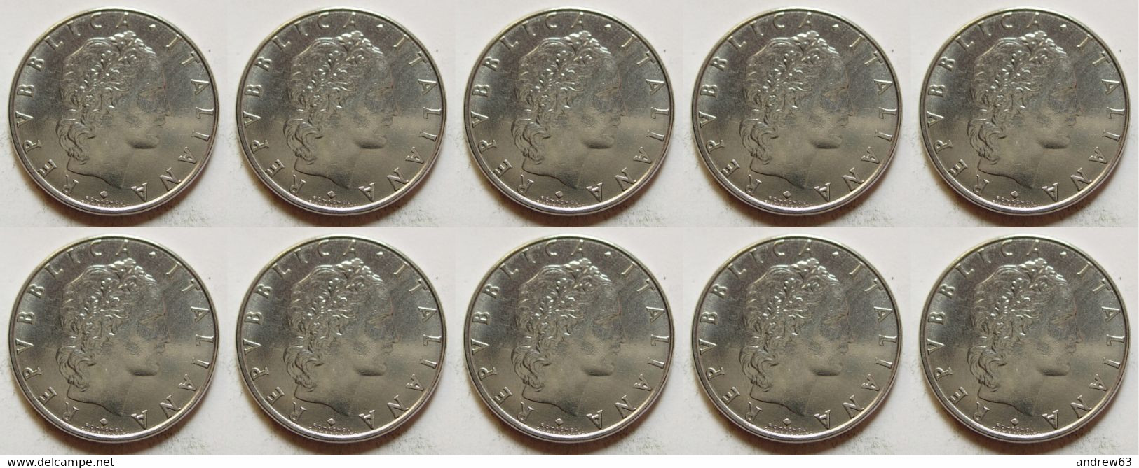 ITALIA - Lire 50 1975 - FDC/Unc Da Rotolino/from Roll 10 Monete/10 Coins - 50 Liras