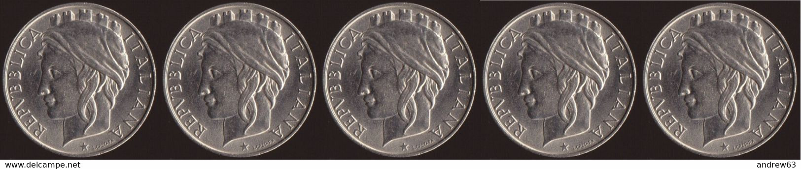 ITALIA - Lire 50 1997 - FDC/Unc Da Rotolino/from Roll 5 Monete/5 Coins - 50 Lire