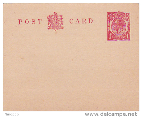 Great Brirain King George One Penny Red Unused Post Card - Non Classés