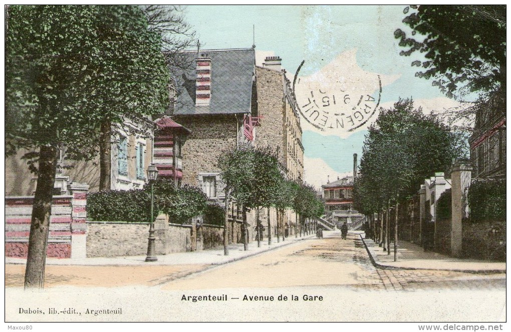 ARGENTEUIL - Avenue De La Gare  - 1908 - - Argenteuil