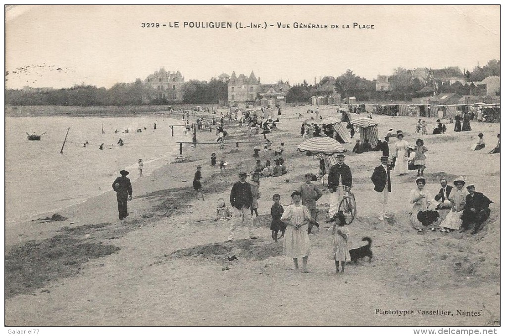 CPA Le Pouliguen - Vue Générale De La Plage - Le Pouliguen