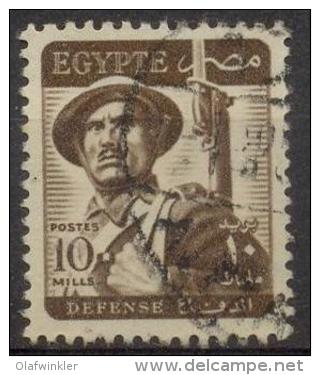 1953 Definitives: Soldier 10M "Defense"  Sc 327 / Mi 400 Used / Oblitéré / Gestempelt [hod] - Used Stamps