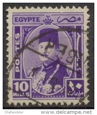 1944 King Farouk 10M Sc 247 / Mi 273 Used / Oblitéré / Gestempelt [hod] - Gebruikt