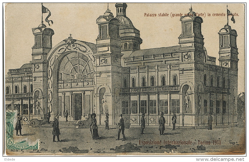 Torino 1911 Esposizione Palazzo Stabile Opera  Edit Pedrini - Expositions