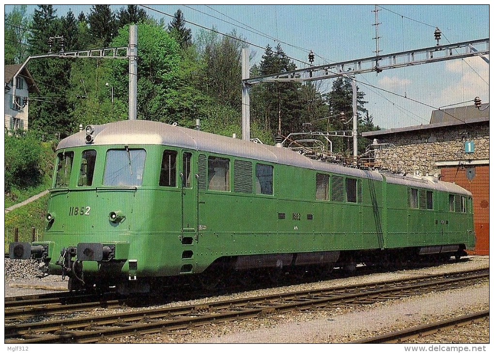 SUISSE : Chemins De Fer Fédéraux Suisses SBB-CFF - Locomotive électrique Double Ae 8/14 11852 - Détails 2ème Scan - Trains