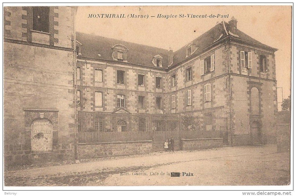 Dépt 51 - MONTMIRAIL - Hospice Saint-Vincent-de-Paul - (Publicité Chicorée Extra à La Cantinière) - Montmirail