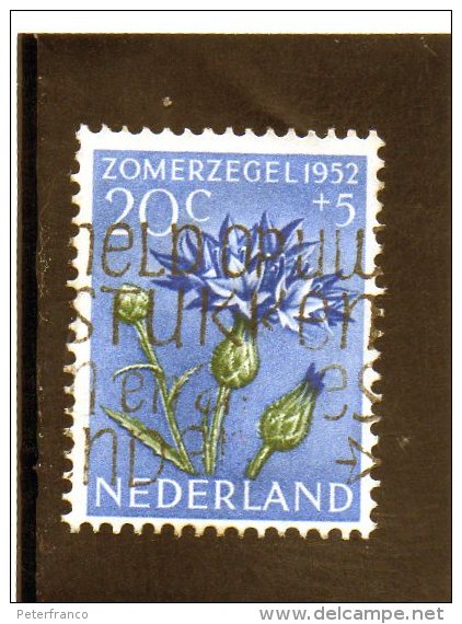 B- 1952 Paesi Bassi - Fiori - Used Stamps