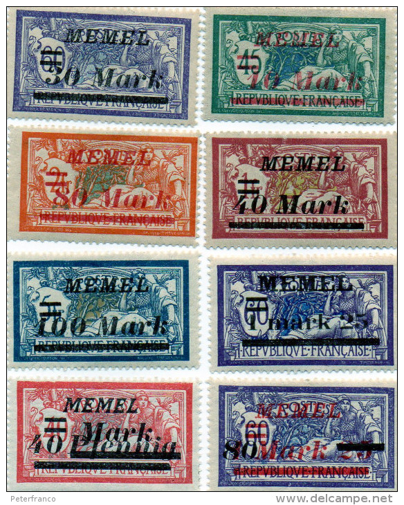 Memel- Nuovi Linguellati - Unused Stamps