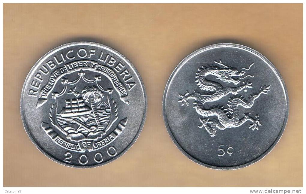 LIBERIA - 5 Cents  2000  KM474 - Liberia