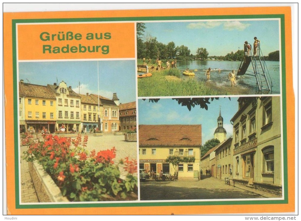 Radeberg - Radeburg (kr Dresden) - PLatz Der 8 Mai - Röderstausee - Dresdner Strasse  - Foto Berthold - Radeberg