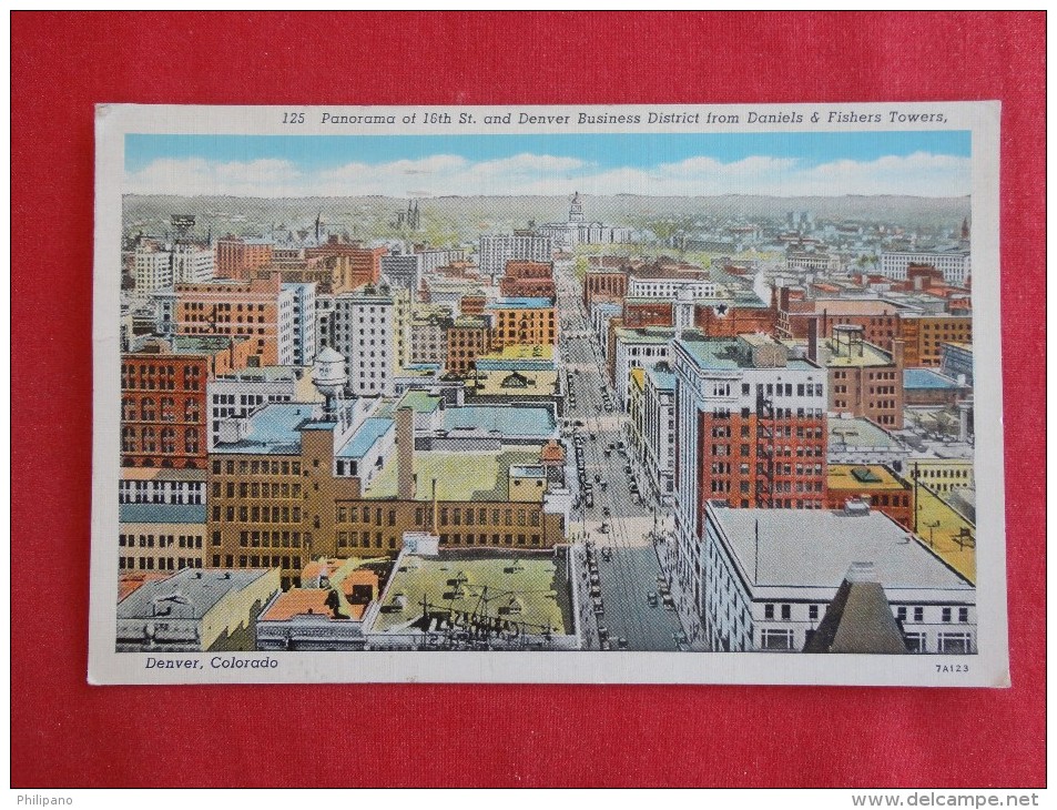Colorado > Denver Panorama Of 16 Th Street 1941 Cancel     Ref 1260 - Denver