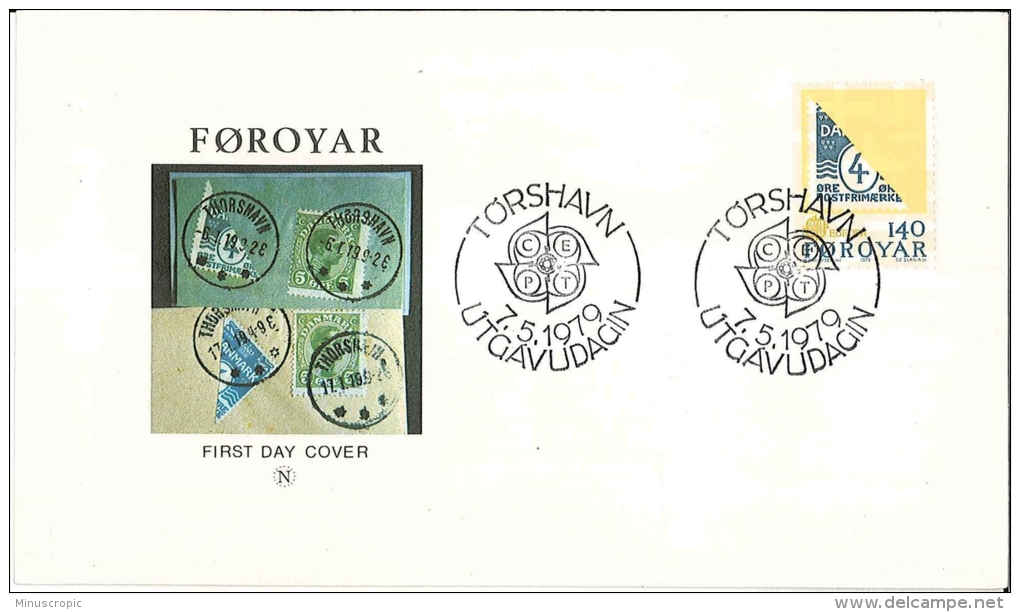 Enveloppe FDC - Danmark - Foroyar - Torshavn Utgavudagin - 1979 - FDC