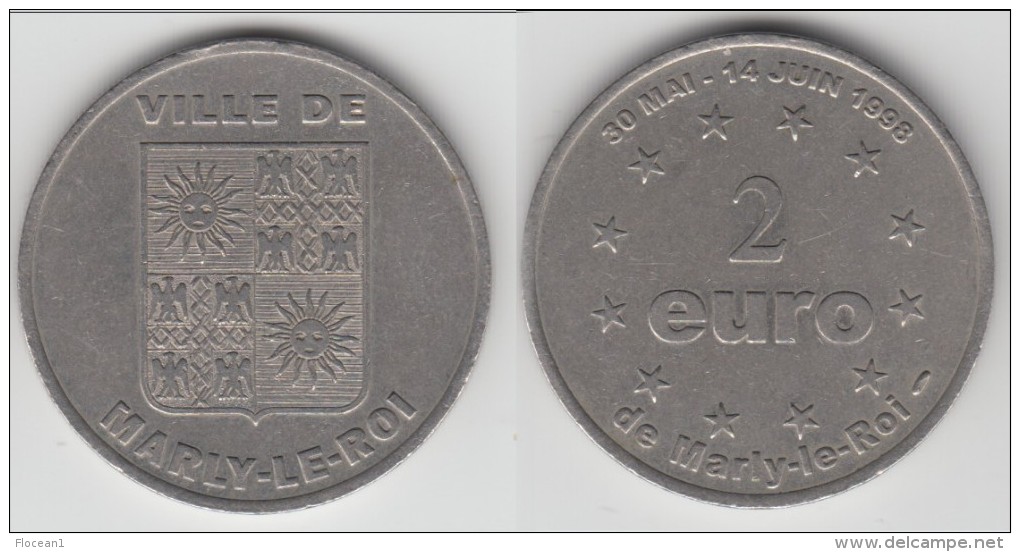 **** 2  EURO MARLY-LE-ROI - 30 MAI-14 JUIN 1988 - PRECURSEUR EURO **** EN ACHAT IMMEDIAT !!! - Euros Des Villes