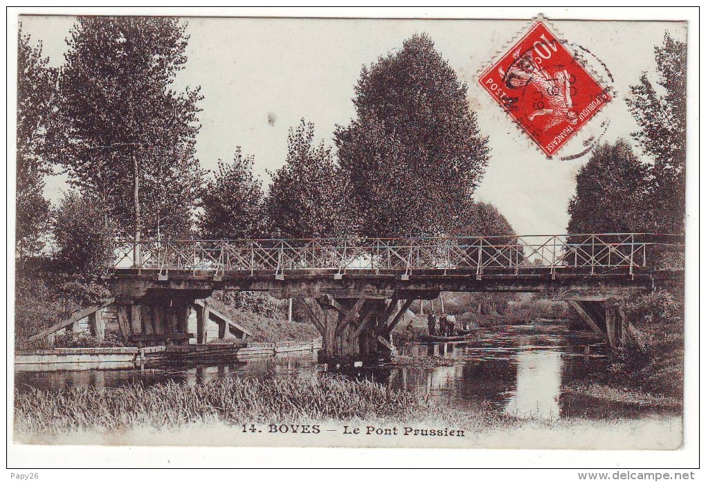 Cpa   Boves  Le Pont Prussien - Boves