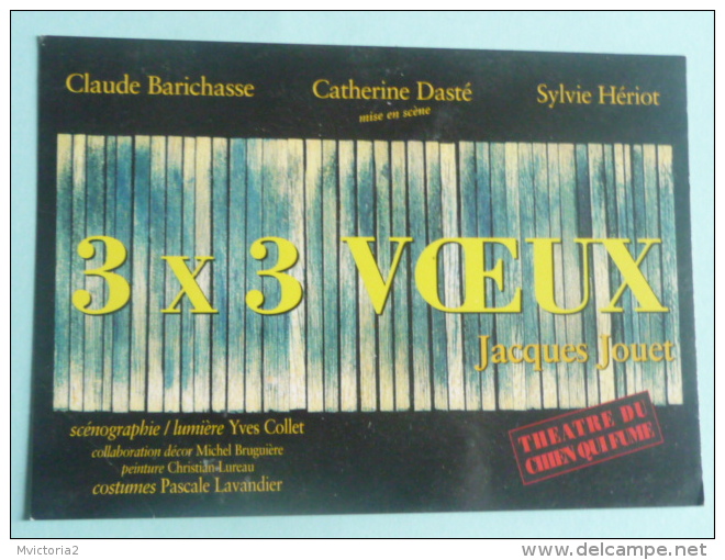 3 X 3 VOEUX - Affiches Sur Carte