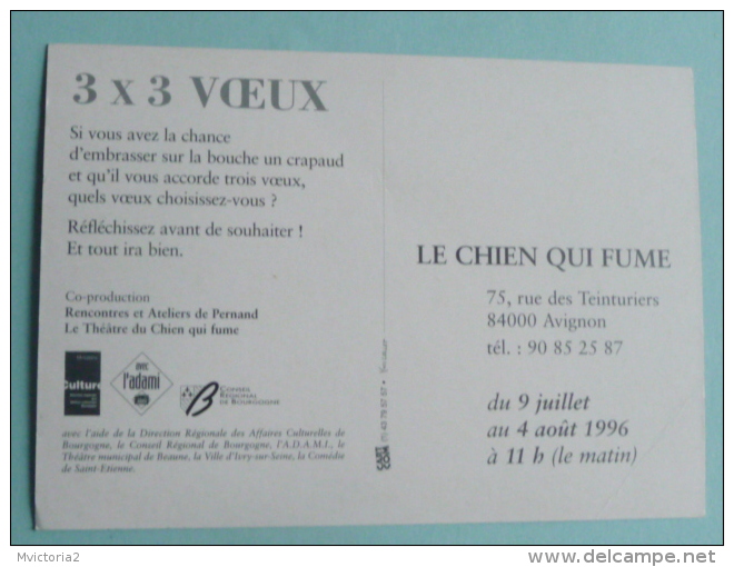 3 X 3 VOEUX - Affiches Sur Carte