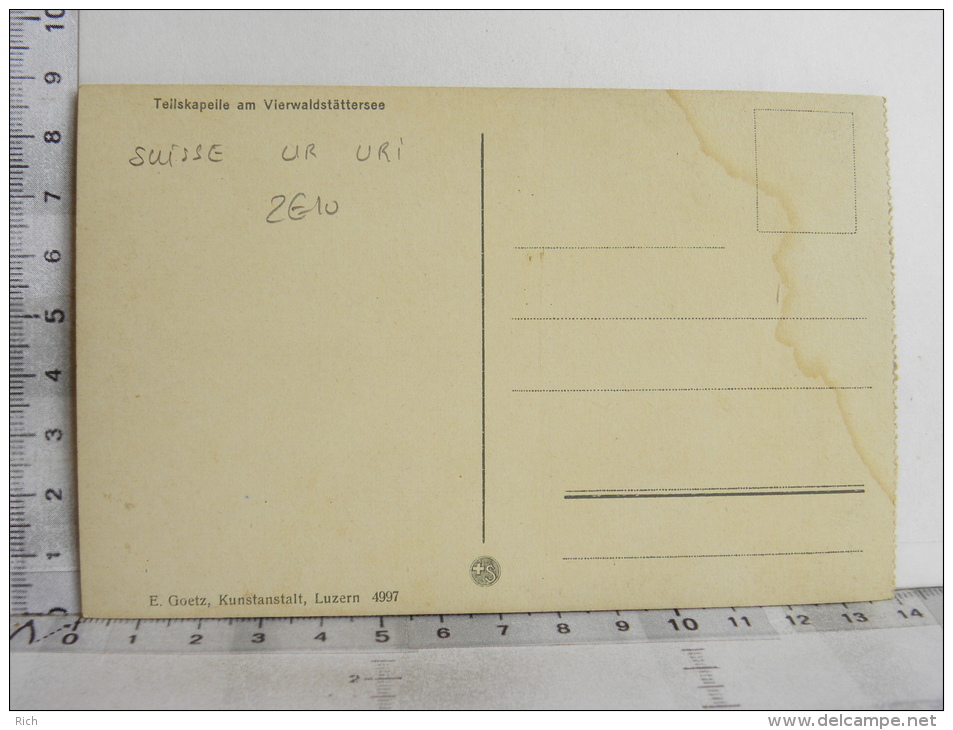 CPA SUISSE - Tellskapelle Am Vierwaldstättersee - Autres & Non Classés