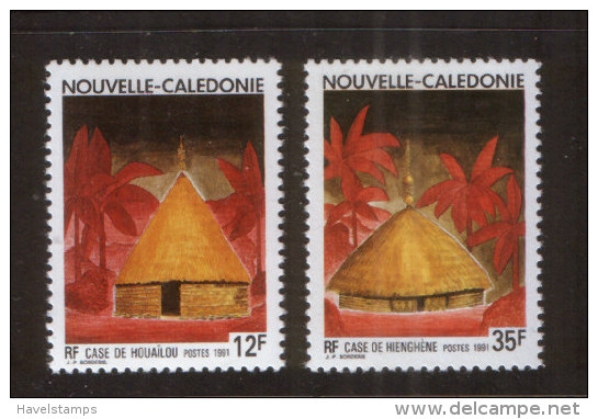 Neukaledonien 901-02 ** Traditionelle Häuser  // Nouvelle Caledonie (1991) - Ungebraucht