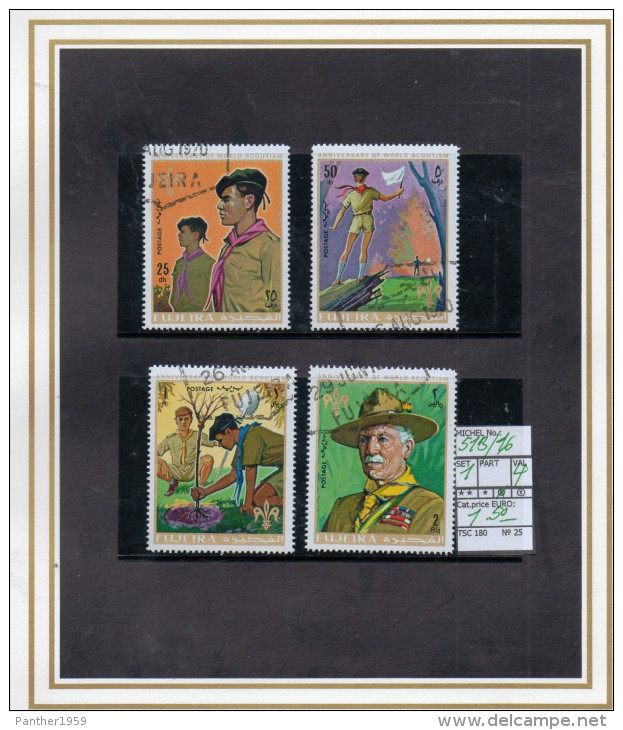 THEMATICS: SCOUTING COMMEMORATIVES (TSC180) (25) - Oblitérés