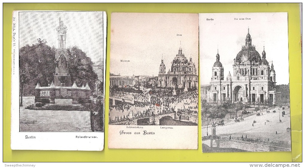 3 Drei Three BERLIN  Germany Postcards All UNUSED Lot B03 - Altri & Non Classificati