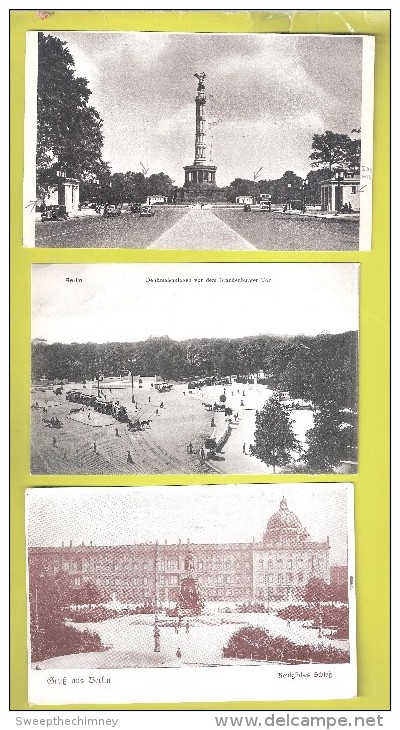 3 Drei Three BERLIN  Germany Postcards All UNUSED Lot B04 - Andere & Zonder Classificatie