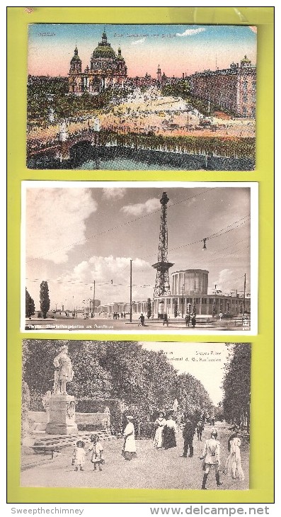 3 Drei Three BERLIN  Germany Postcards All UNUSED Lot B05 - Altri & Non Classificati