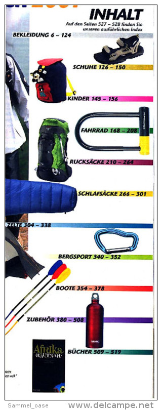 Globetrotter Ausrüstungs Katalog 2001  -  530 Seiten Handbuch  -  Bekleidung , Rucksäcke , Zelte Usw. - Catalogues