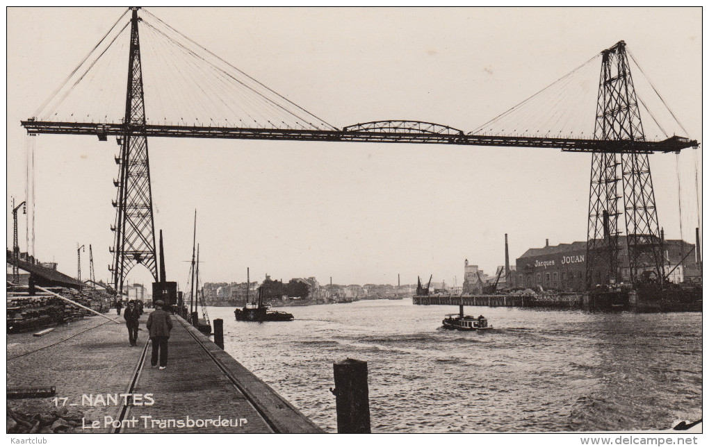 Nantes - Le Pont Transbordeur : REMORQUEUR, BATEAUX - 'Jacques Jouan' -  France - Rimorchiatori