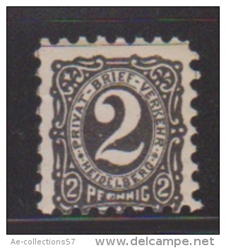 ALLEMAGNE  //  POSTE PRIVE //  HEIDELBERG   //    2  PFENNIG   //  NEUF** - Posta Privata & Locale