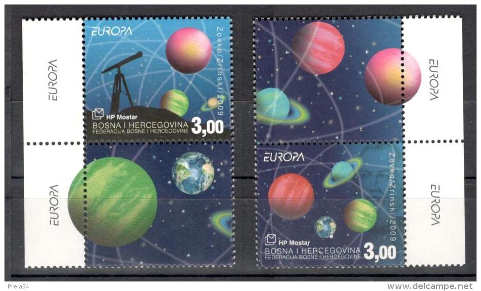 Bosnia – Croatian Post Mostar – Europa 2009. Astronomy  MNH With Tab - Bosnia Herzegovina