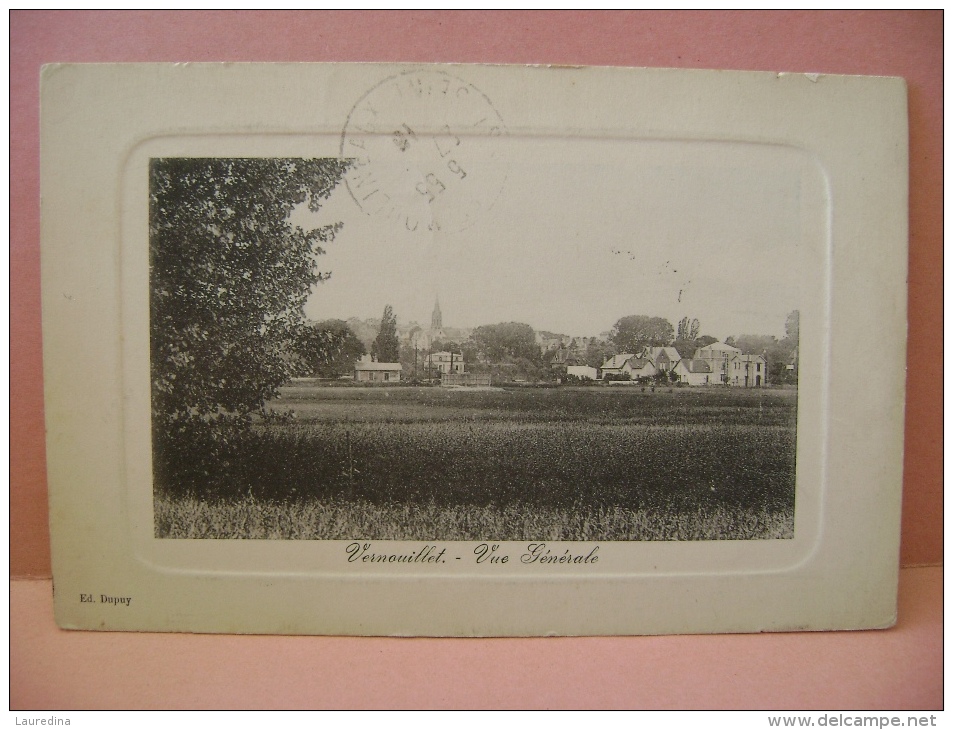 CP VERNOUILLET  VUE GENERALE   - ECRITE EN 1915 - Verneuil Sur Seine