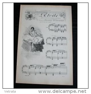 Partition , Supplément à L'Illustration Juin 1897 : L'étoile, Ballet De Aderer Et Roddez, Musique De André Wormser / Le - Opera