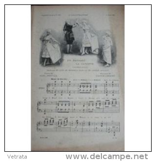 Partition , Supplément à L'Illustration Juillet 1897 : En Dansant La Gavotte, De Gaston Lemaire, Chantée Par Angèle Lega - Opern