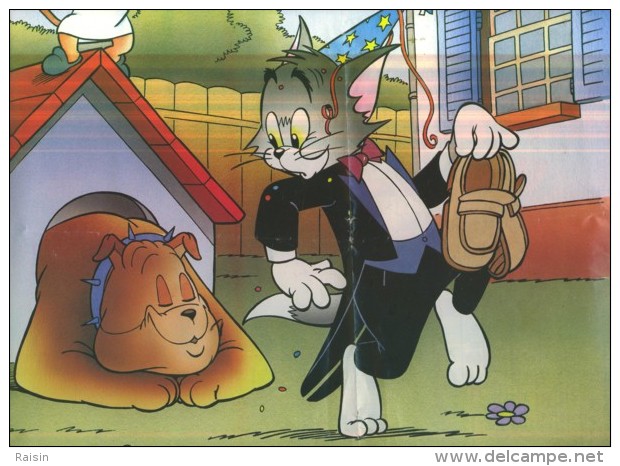 Calendrier-poster  Oller1991 TOM & JERRY Verso Carte De La Communauté Européenne 1989  BE - Tamaño Grande : 1991-00