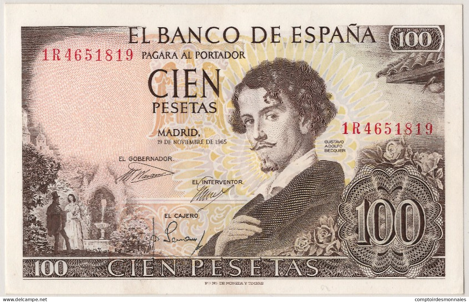 Billet, Espagne, 100 Pesetas, 1965, 1965-11-19, NEUF - 100 Peseten