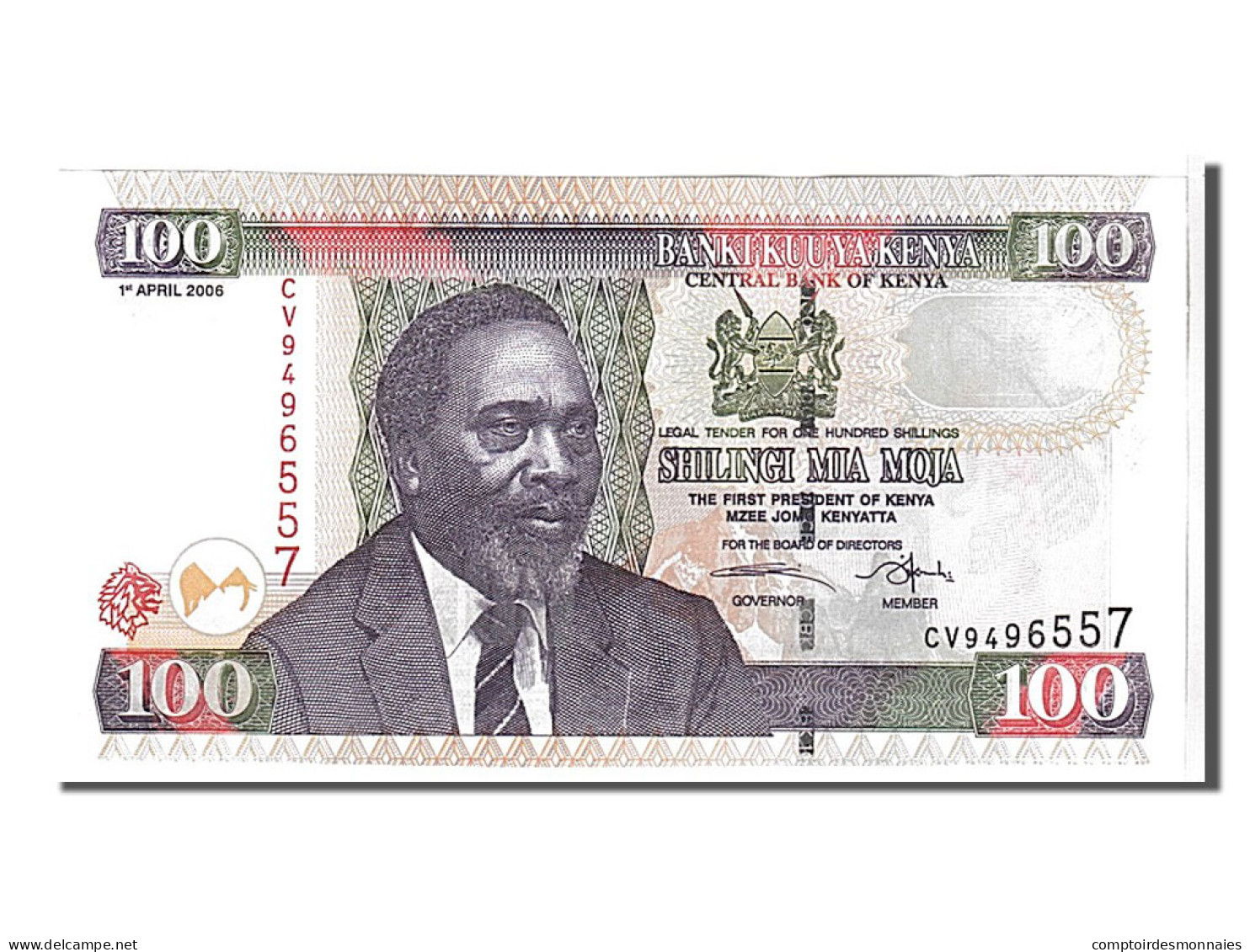 Billet, Kenya, 100 Shillings, 2006, NEUF - Kenya