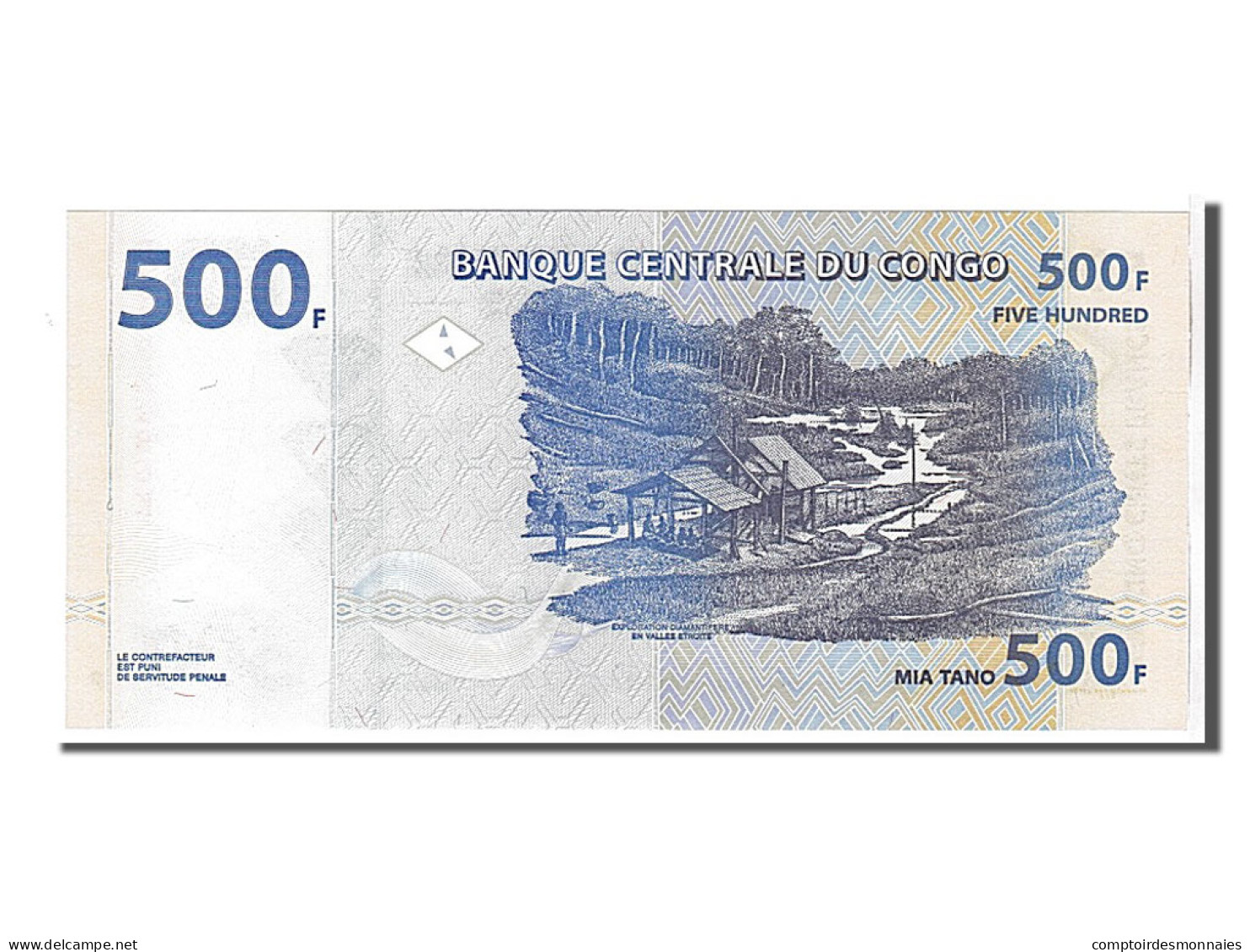 Billet, Congo Democratic Republic, 500 Francs, 2002, KM:96a, NEUF - Demokratische Republik Kongo & Zaire